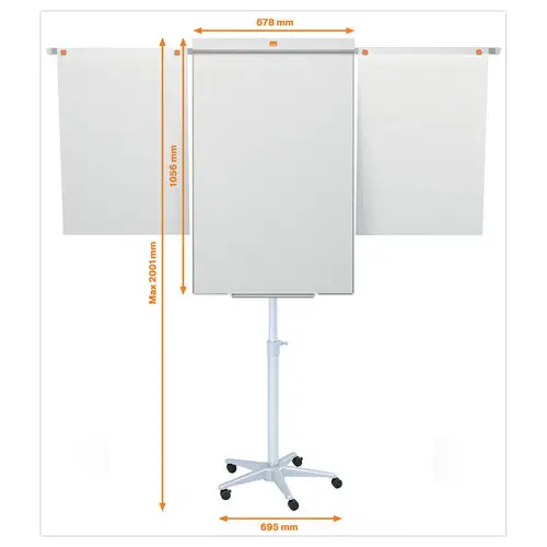 Chevalet mobile magn&eacute;tique et extensible - 70 x 200 cm - NOBO 