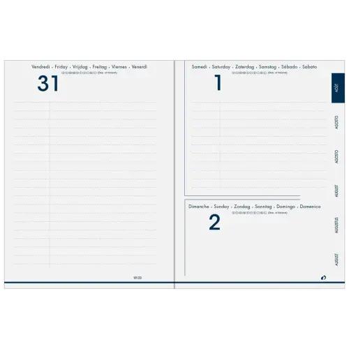 Agenda journalier Quo Vadis Eunoia gris