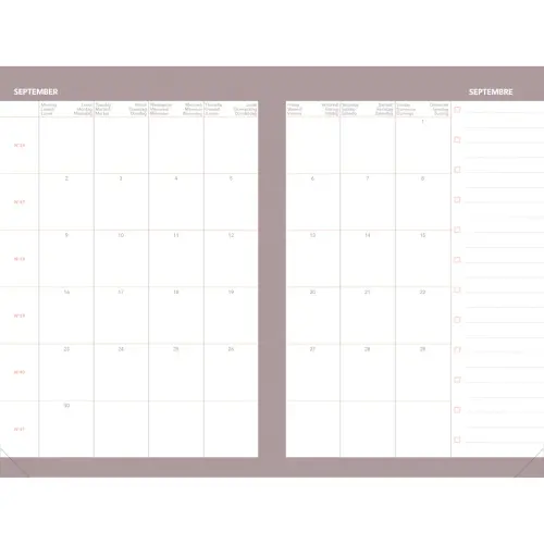 Agenda hebdomadaire QuoVadis Ministre Céleste 16x24