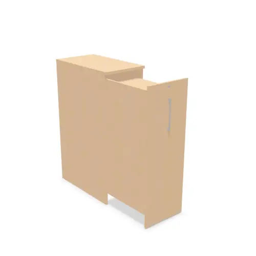 Armoire Orga Tower - Ouverture &agrave; gauche - H 130 cm - H&ecirc;tre 