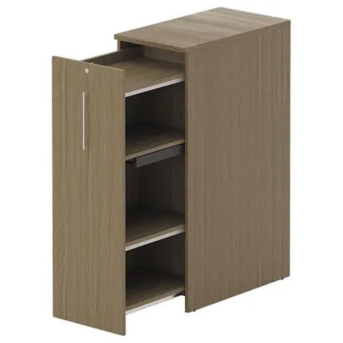 Armoire Orga tower ouverture &agrave; gauche H1300 noyer 