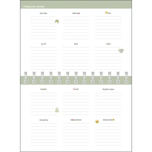 Agenda hebdomadaire Quovadis - 17x12cm