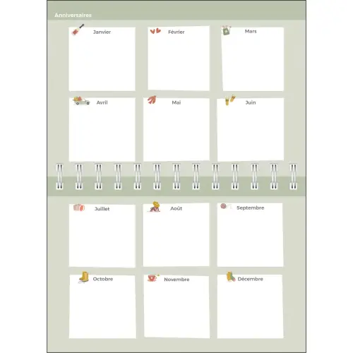 Agenda hebdomadaire Quovadis - 17x12cm