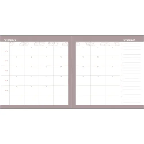 Agenda semainier AFFAIRES COLOR ML Ella - 10x15 cm - Beige - Décembre à décembre - QUO VADIS