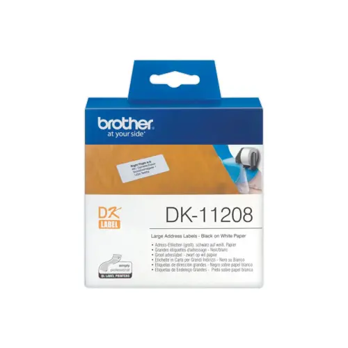 Rouleau d'&eacute;tiquettes QL BROTHER 38x90mm 400 &eacute;tiquettes DK11208 
