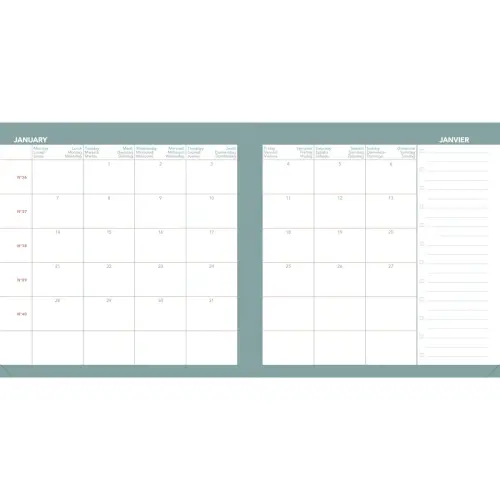 Agenda semainier AFFAIRES COLOR ML Ella - 10x15 cm - Beige - Décembre à décembre - QUO VADIS