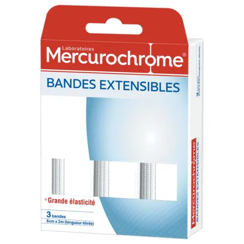 3 Bandes extensibles MERCUROCHROME