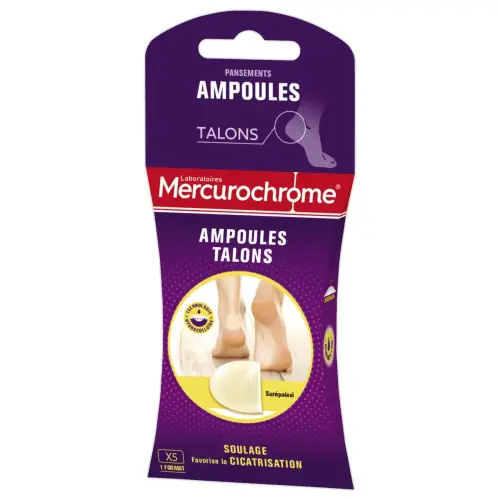 5 Pansements ampoules grand format