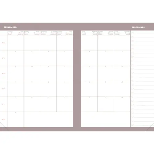 Agenda semainier AFFAIRES COLOR ML Ella - 10x15 cm - Beige - Décembre à décembre - QUO VADIS