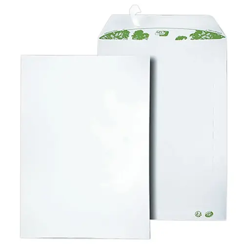250 Pochettes blanches - 229x324 mm - sans fenêtre - 90g - GPV