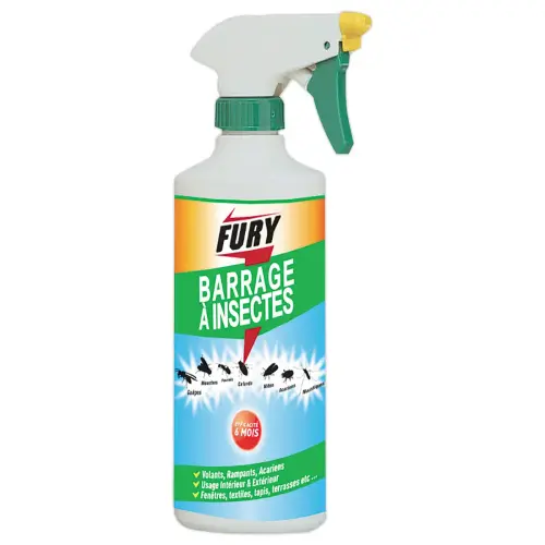 Vaporisateur 500 ml Barrage &agrave; insectesFury 