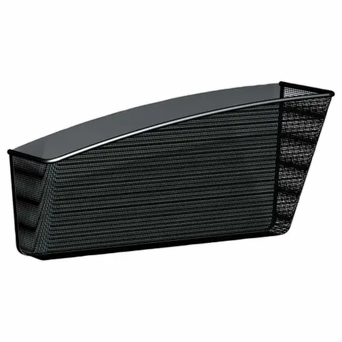 Corbeille murale magnétique - Métal noir - ALBA