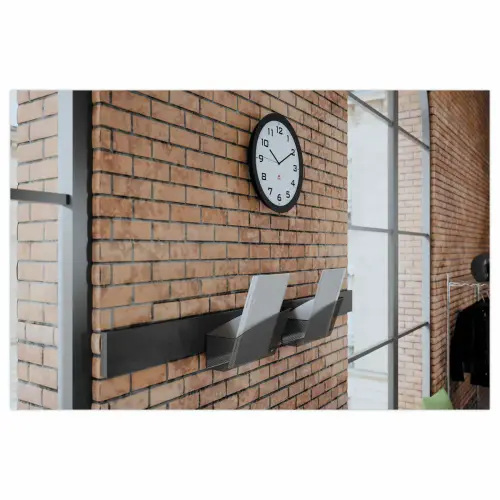 Corbeille murale magnétique - Métal noir - ALBA