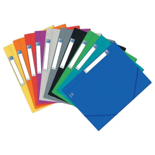 25 Chemises 3 rabats &agrave; &eacute;lastiques OXFORD Eurofolio Prestige carte lustr&eacute;e 