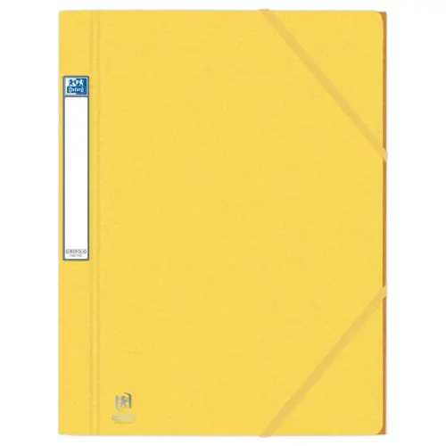 Chemise 3 rabats grande capacit&eacute; Eurofolio Prestige - Jaune - OXFORD 