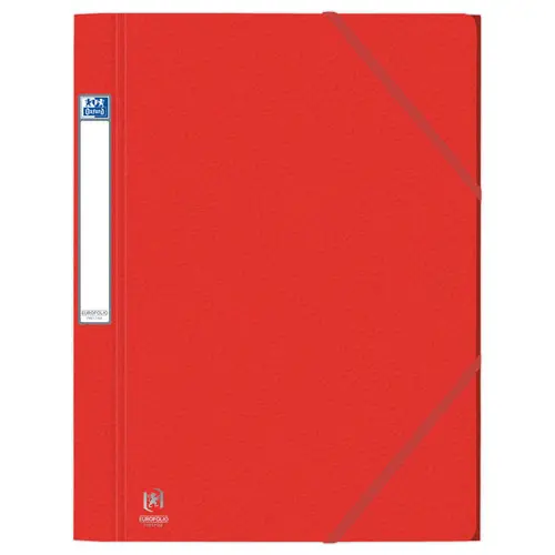 Chemise 3 rabats grande capacit&eacute; Eurofolio Prestige - Rouge - OXFORD 
