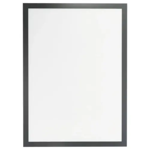 2 Cadres d'affichage vitrostatiques surfaces vitrées DURAFRAME SUN - A3 - Noir - DURABLE