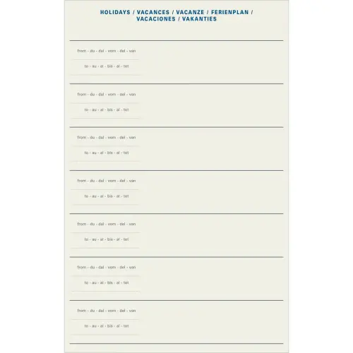Agenda semainier AFFAIRES COLOR ML Ella - 10x15 cm - Beige - Décembre à décembre - QUO VADIS