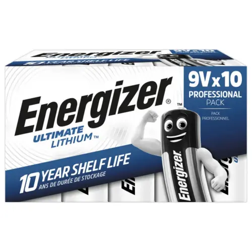 10 Piles lithium Ultimate DP10 - 9V - ENERGIZER 