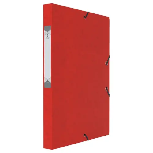 Bo&icirc;te de classement - 24x32 Dos 25 mm - rouge - FIDUCIAL 