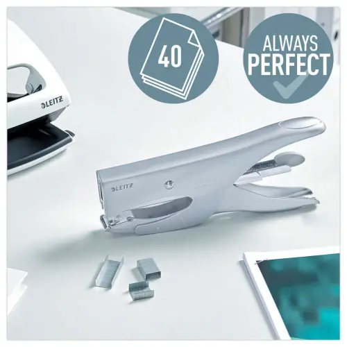Pince agrafeuse - 40 feuilles - Argent - LEITZ
