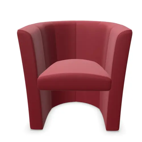 Siège une place simili cuir rouge