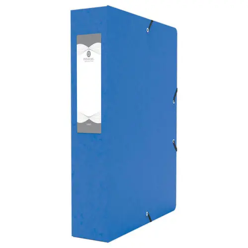 Bo&icirc;te de classement - 24x32 - Dos 60 mm - bleu - FIDUCIAL 