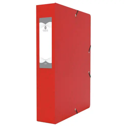 Boîte de classement - 24x32 Dos 60 mm - rouge - FIDUCIAL