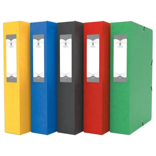 Boîte de classement - 24x32 Dos 60 mm - rouge - FIDUCIAL