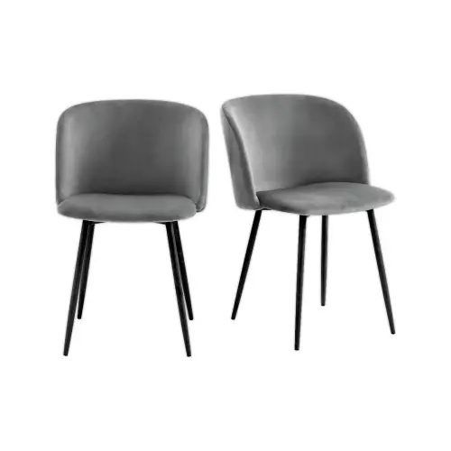 2 Fauteuils Must Pied noir assise grise