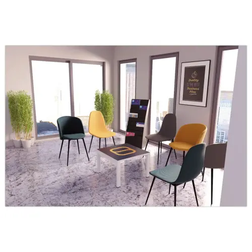 2 Fauteuils Must Pied noir assise grise