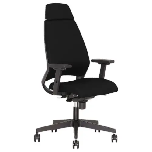 Fauteuil de bureau  tapiss&eacute; Kenari - Mont&eacute; - Avec accotoirs 4D 