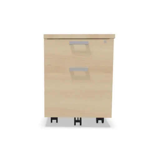 Caisson mobile 2 tiroirs - Acacia clair 