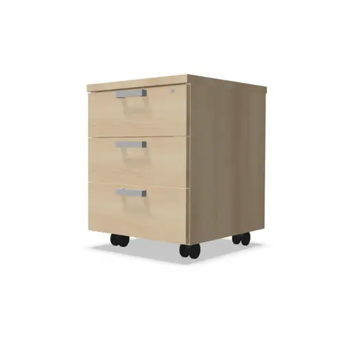 Caisson mobile 3 tiroirs  - Acacia clair 