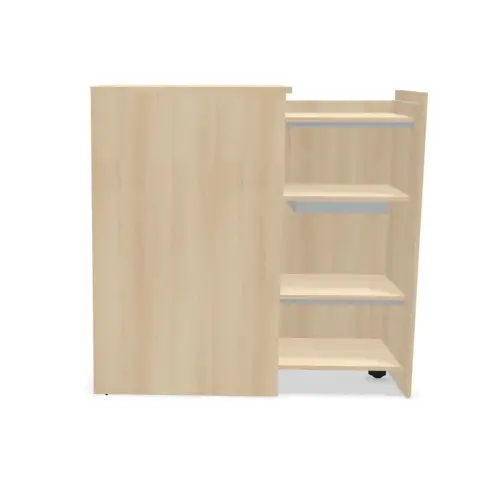 Tour de rangement - Ouverture à droite - H 130 cm - Acacia clair