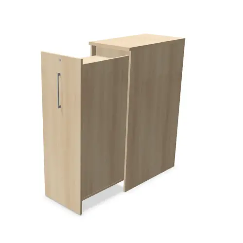 Tour de rangement - Ouverture à droite - H 130 cm - Acacia clair