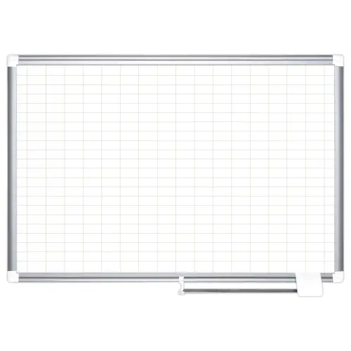 Planning magnétique Kanban - 120 x 90 cm - Cases 5 x 2,5 cm - BI OFFICE