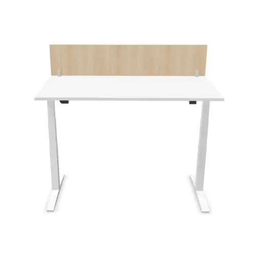 Cloisonnette pour bureau L. 160 acaciaclair/alu