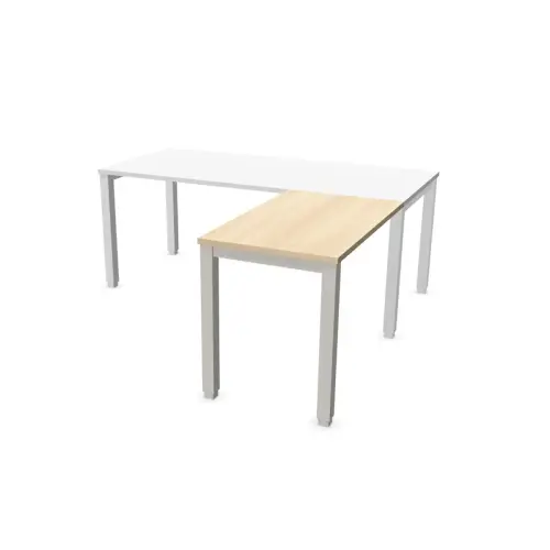 Retour BRUXELLES 98 x 60 plateau acacia - pieds alu