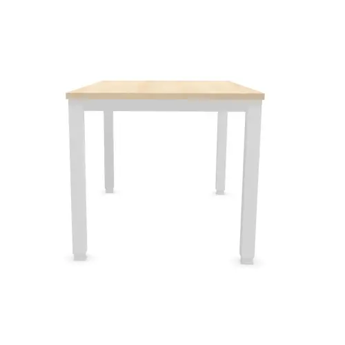 Bureau BRUXELLES 120 x 80 acacia- pieds blancs