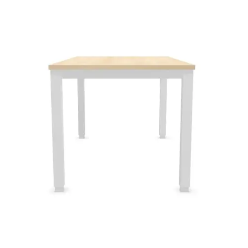 Bureau BRUXELLES 140 x 80 acacia - pieds blancs