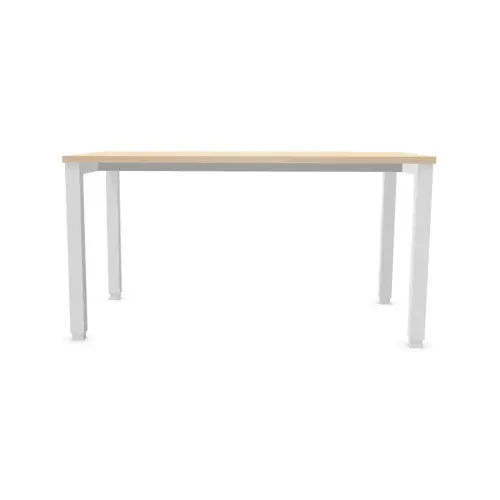 Bureau BRUXELLES 140 x 80 acacia - pieds blancs