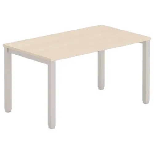 Bureau BRUXELLES 140 x 80 acacia - pieds aluminium 