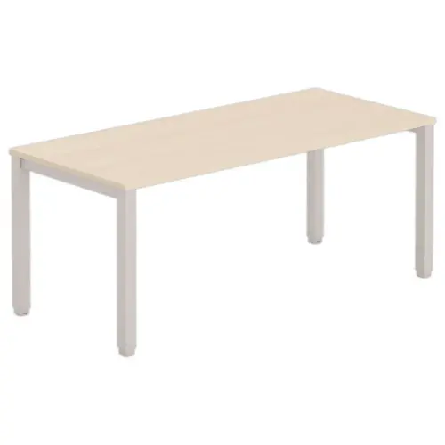 Bureau BRUXELLES 180 x 80 acacia - pieds  aluminium 