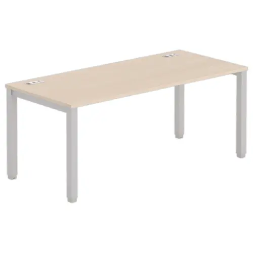 Bureau BRUXELLES 180 x 80 acacia - pieds  aluminium 