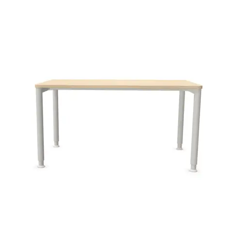 Table140 x 80 acacia clair - pieds aluminium 
