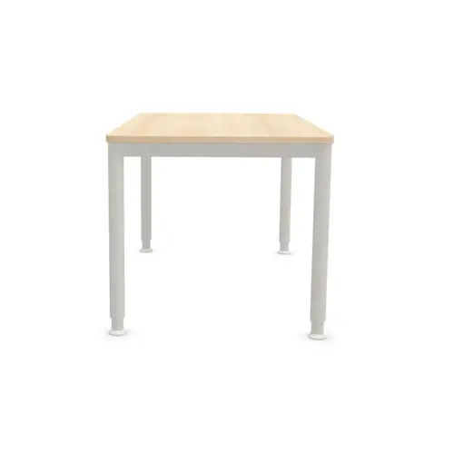 Table140 x 80 acacia clair - pieds aluminium 