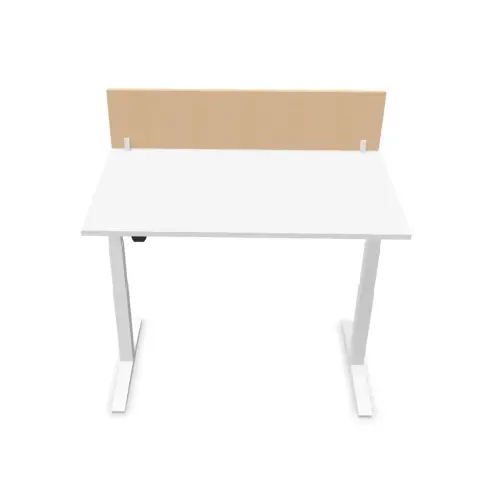 Cloisonette pour bureau L.140 hêtre/blanc