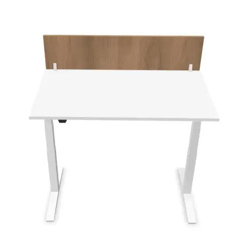 Cloisonnette pour bureau L 140 noyer/blanc 