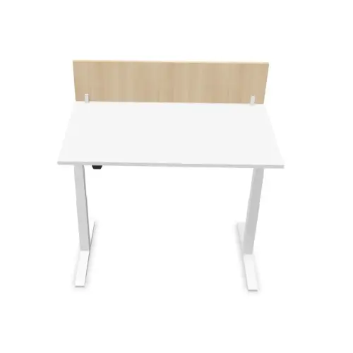 Cloisonnette pour bureau L 140 acacia/blanc 